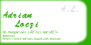 adrian loczi business card