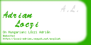 adrian loczi business card